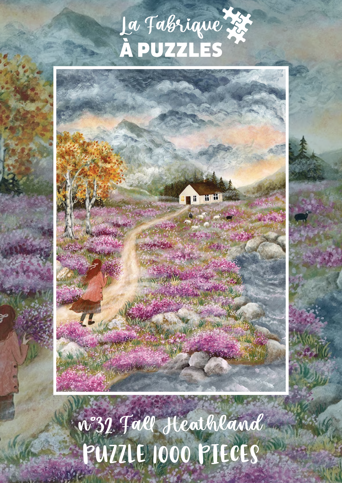 Pré-vente Puzzle n° 32 "Fall Heathland" d'Asia Spettel 1000 pièces