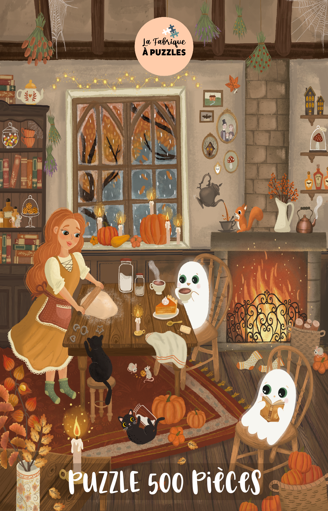 Puzzle "Moment cosy avec Mr Ghost" 500 pièces par Sérénitam