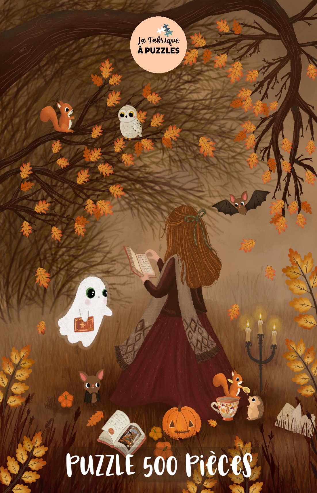 Puzzle "Mr Ghost en automne" 500 pièces par Sérénitam